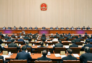 The 22nd session of the Standing Committee of the 14th National People's Congress at the Great Hall of the People, Beijing, April 30, 2026 — where the revised Prison Law was adopted. Photo: Xinhua/Zhang Ling