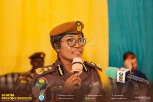 Director-General of Ghana Prisons Mrs Patience Baffoe-Bonnie announces Community Service Act and Parole Regulations reform on Nelson Mandela Day 2026