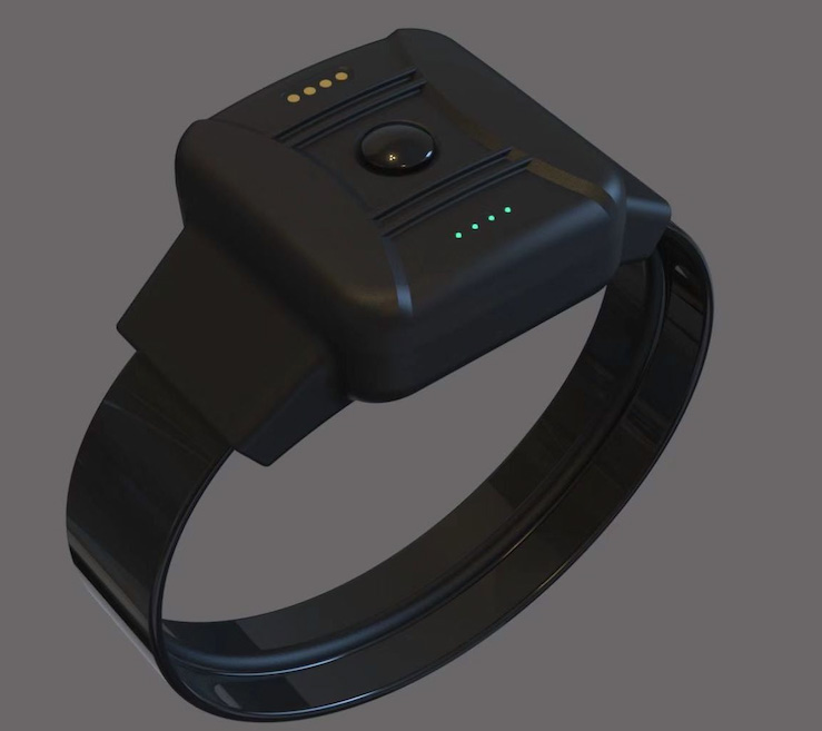 CO-EYE ONE GPS ankle bracelet with 180-day battery life in BLE-connected mode